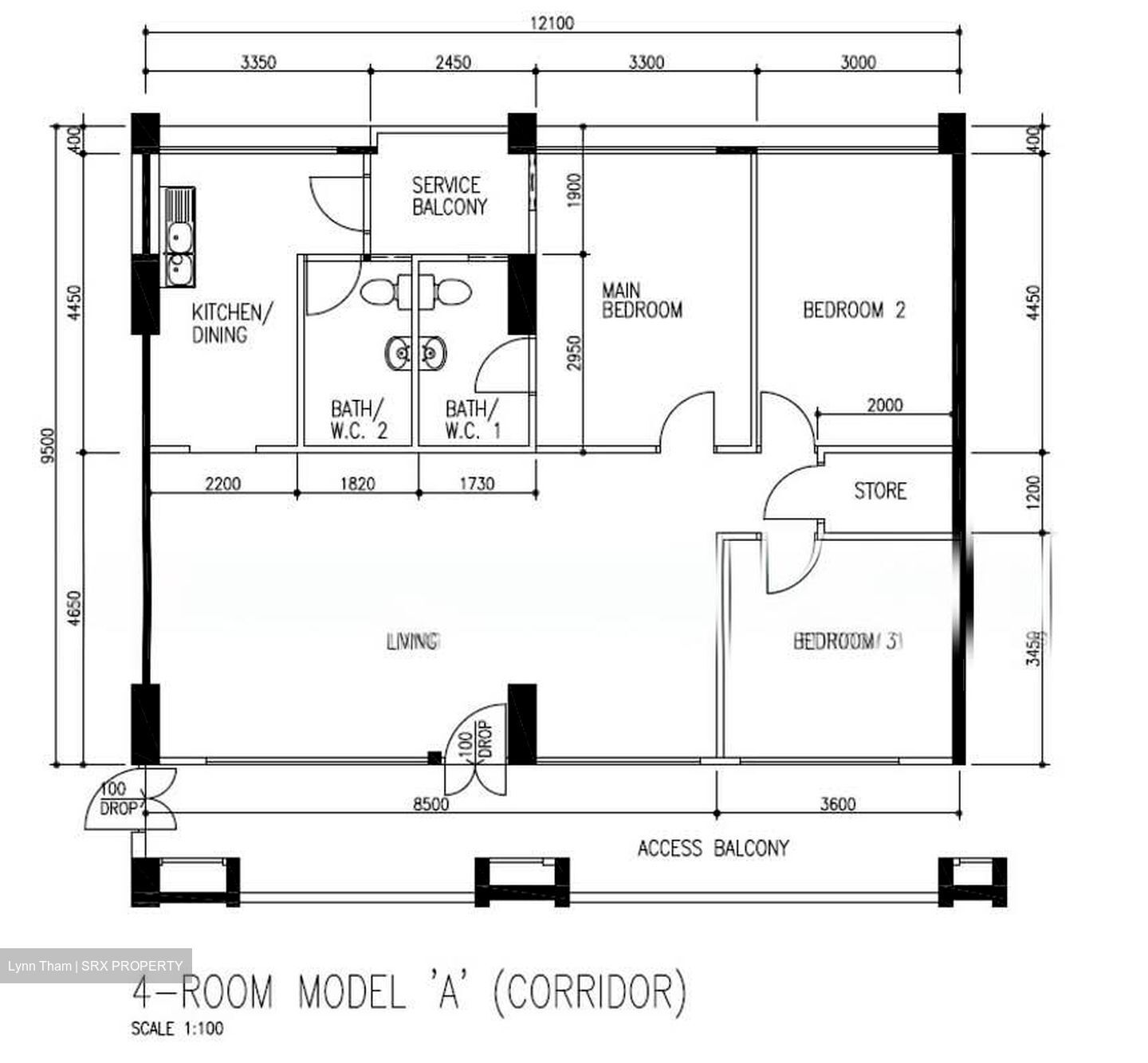 Blk 786 Choa Chu Kang Drive (Choa Chu Kang), HDB 4 Rooms #545038301